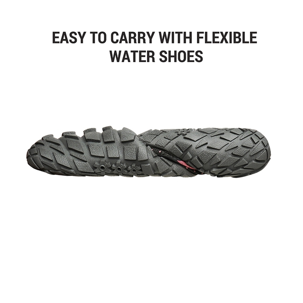 Women Water Shoes for Beach, Lake & More - GREY WATERMELON RED - 4
